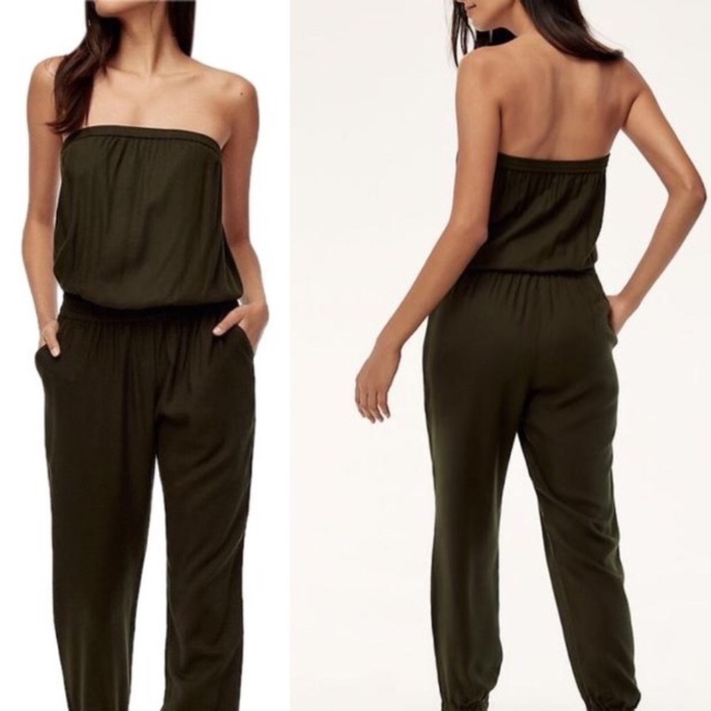 ARITZIA Talula Black Strapless Jumpsuit Romper XS - Picture 2 of 7